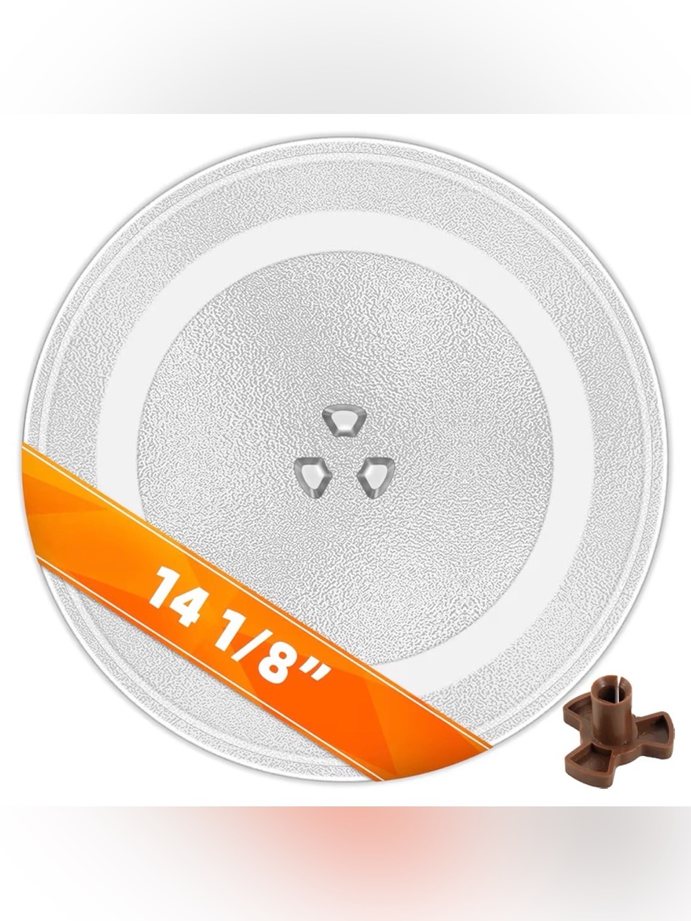 W10531726 Microwave Glass Plate 14 1/8 inch Replacement for Microwave Turntable
